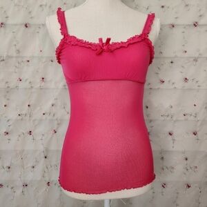 Y2K Aerie Coquette Mesh Cami